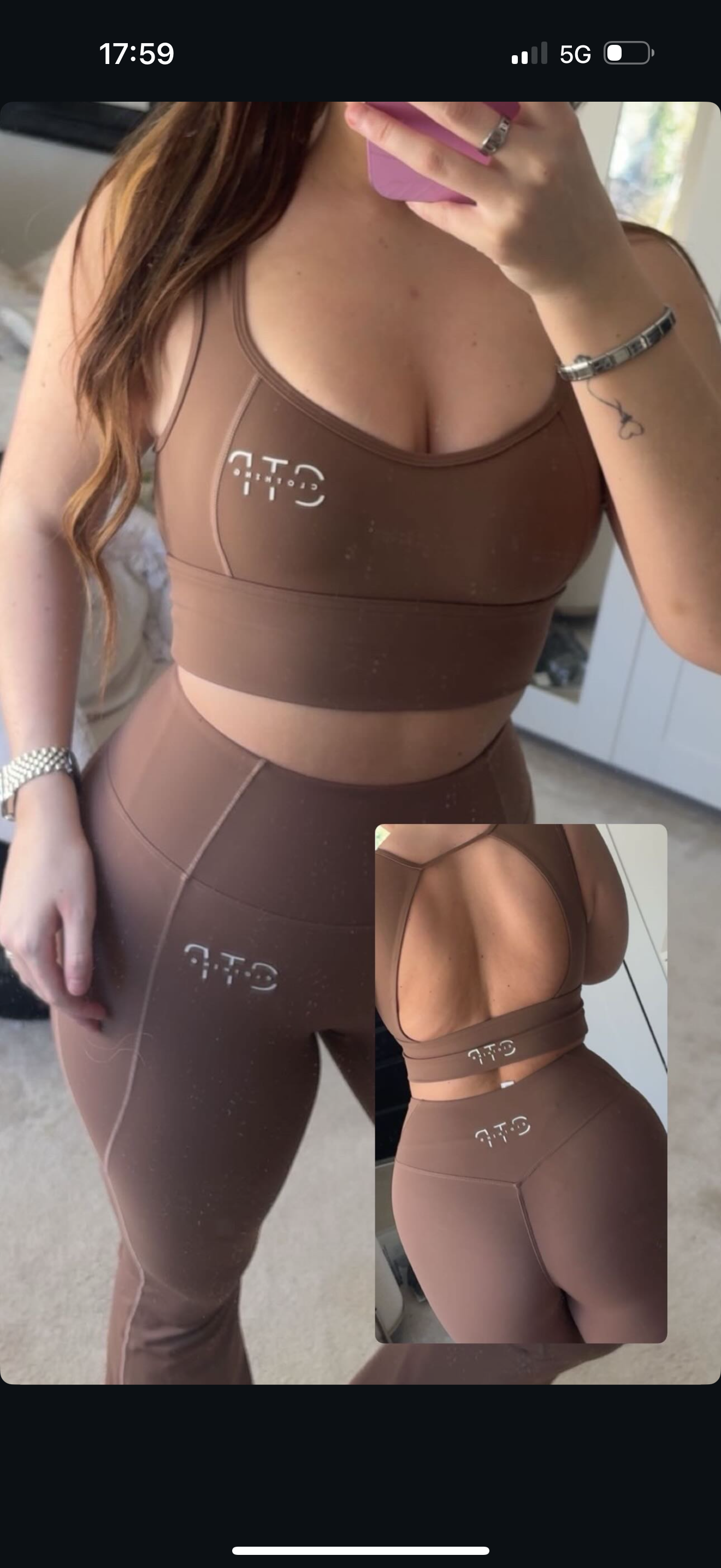 Brown 2 piece